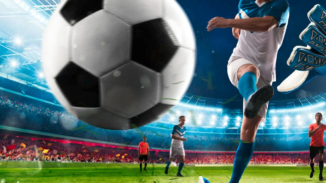 Tampilan pertandingan olahraga dengan suasana kompetisi